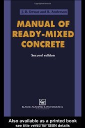 book Manual of ready-mixed concrete