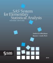 book SAS system for elementary statistical analysis