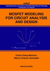 book MOSFET modeling for circuit analysis and design