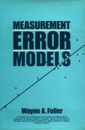 book Measurement error models