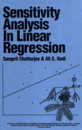 book Sensitivity analysis in linear regression