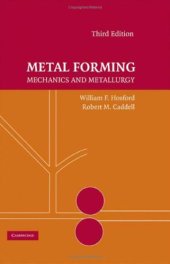 book Metal forming: mechanics and metallurgy