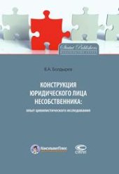 book Конструкция юридического лица несобственника: опыт цивилистического исследования