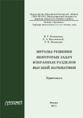 book Методы решения некоторых задач избранных разделов высшей математики: практикум