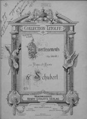 book Divertissements (Op. 54 & 63) pour piano a 4 ms. de S. Schubert