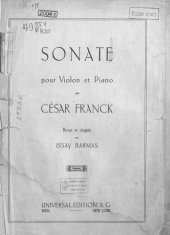 book Sonate pour Violon et Piano