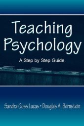 book Teaching psychology: a step by step guide