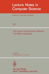 book The Vienna Development Method: The Meta-Language