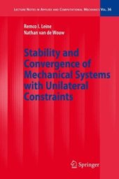 book Stability and Convergence of Mechanical Systems with Unilateral Constraints