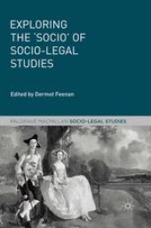 book Exploring the ‘Socio’ of Socio-Legal Studies