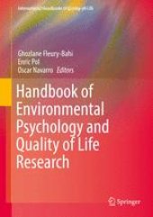 book Handbook of Environmental Psychology and Quality of Life Research