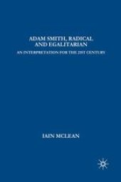 book Adam Smith, Radical and Egalitarian: An Interpretation for the Twenty-First Century