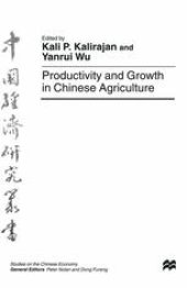 book Productivity and Growth in Chinese Agriculture