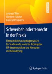 book Schwerbehindertenrecht in der Praxis: Übersichtliches Grundlagenwissen für Studierende sowie für Arbeitgeber, HR-Verantwortliche und Menschen mit Behinderung