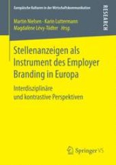 book Stellenanzeigen als Instrument des Employer Branding in Europa : Interdisziplinäre und kontrastive Perspektiven