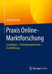 book Praxis Online-Marktforschung: Grundlagen – Anwendungsbereiche – Durchführung