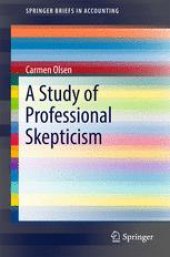 book A Study of Professional Skepticism