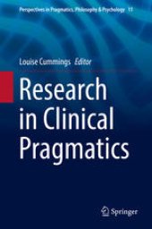 book Research in Clinical Pragmatics