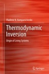 book Thermodynamic Inversion: Origin of Living Systems