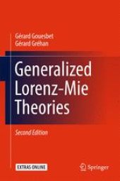 book Generalized Lorenz-Mie Theories