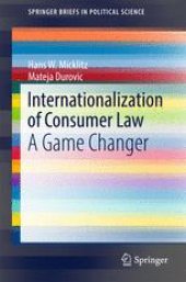 book Internationalization of Consumer Law: A Game Changer