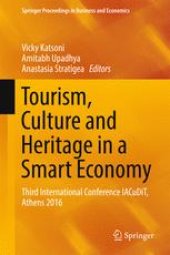 book Tourism, Culture and Heritage in a Smart Economy : Third International Conference IACuDiT, Athens 2016