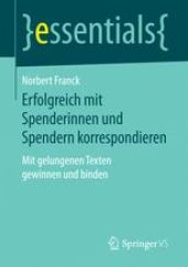 book Erfolgreich mit Spenderinnen und Spendern korrespondieren: Mit gelungenen Texten gewinnen und binden