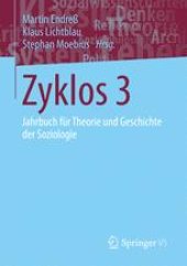 book Zyklos 3: Jahrbuch für Theorie und Geschichte der Soziologie