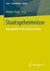 book Staatsgeheimnisse: Arkanpolitik im Wandel der Zeiten