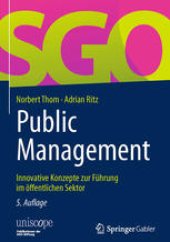 book Public Management: Innovative Konzepte zur Führung im öffentlichen Sektor