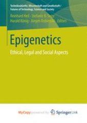 book Epigenetics: Ethical, Legal and Social Aspects