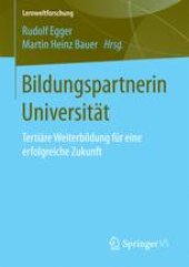 book Bildungspartnerin Universität: Tertiäre Weiterbildung für eine erfolgreiche Zukunft