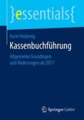 book Kassenbuchführung: Allgemeine Grundlagen und Änderungen ab 2017