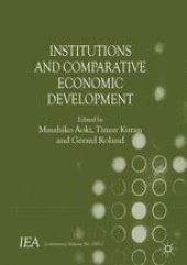 book Institutions and Comparative Economic Development