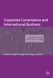 book Corporate Governance and International Business: Strategy, Performance and Institutional Change