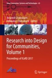 book Research into Design for Communities, Volume 1: Proceedings of ICoRD 2017