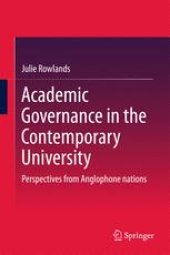 book Academic Governance in the Contemporary University: Perspectives from Anglophone nations