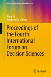 book Proceedings of the Fourth International Forum on Decision Sciences