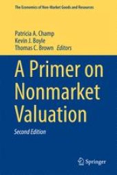 book A Primer on Nonmarket Valuation