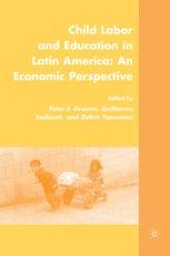 book Child Labor and Education in Latin America: An Economic Perspective