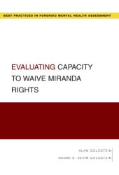 book Evaluating capacity to waive Miranda rights