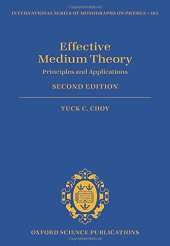 book Effective medium theory principles and applications