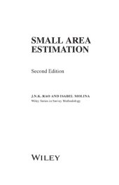 book Small Area Estimation