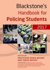 book Blackstone’s Handbook for Policing Students 2017