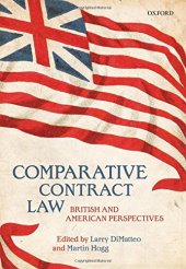 book Comparative contract law British and American perspectives