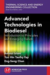 book Advanced technologies in biodiesel : introduction to principles and emerging trends