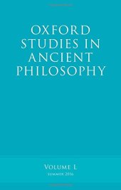 book Oxford Studies in Ancient Philosophy, Volume L