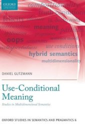 book Use-conditional meaning : studies in multidimensional semantics