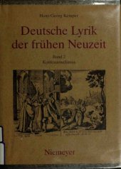 book Deutsche Lyrik der frühen Neuzeit. Bd. 2. Konfessionalismus