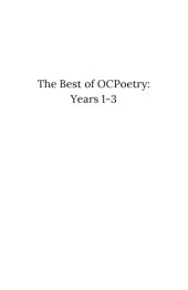 book The Best of OC Poetry: Years 1-3